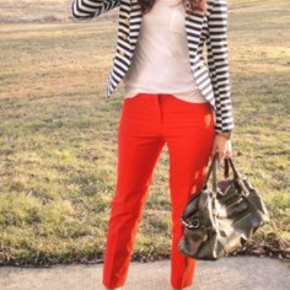 Massimo Pants - Massimo Orange Cropped Pants